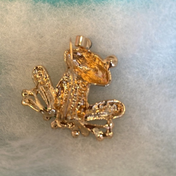 Frog Brooch Pins for Women Men, Enamel Rhinestone Colorful - Picture 6 of 8